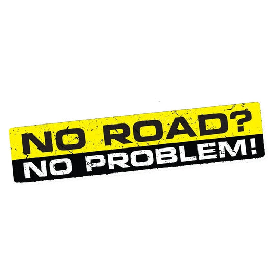 No Road Problem Decal Sticker Vinyl Funny Bumper 4X4