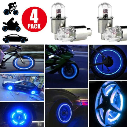 8PCS Colorful Wheel Tire Valve Motorcycle Caps Dustproof Bicycle