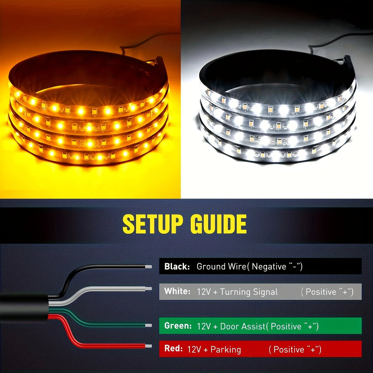 For Pickup 2PCS Truck Running Board Side Marker Welcome Flexible