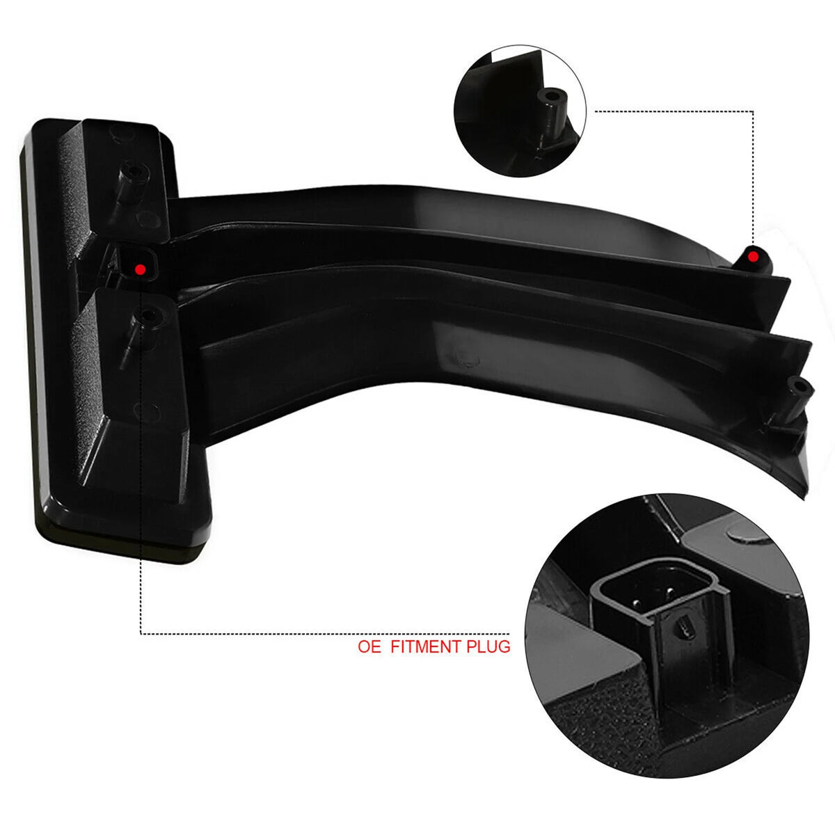 For Jeep Wrangler Jk 07-18 excellent-2x Third Brake Tail Mount