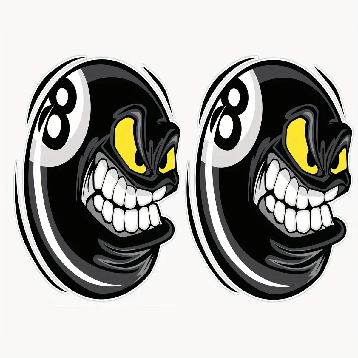 No Ball Billiards Vinyl Waterproof Motorcycle Stickers Moto