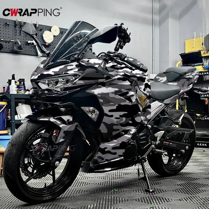 Waterproof Vinyl Wrap Full Body Pvc Polka Dot Camo