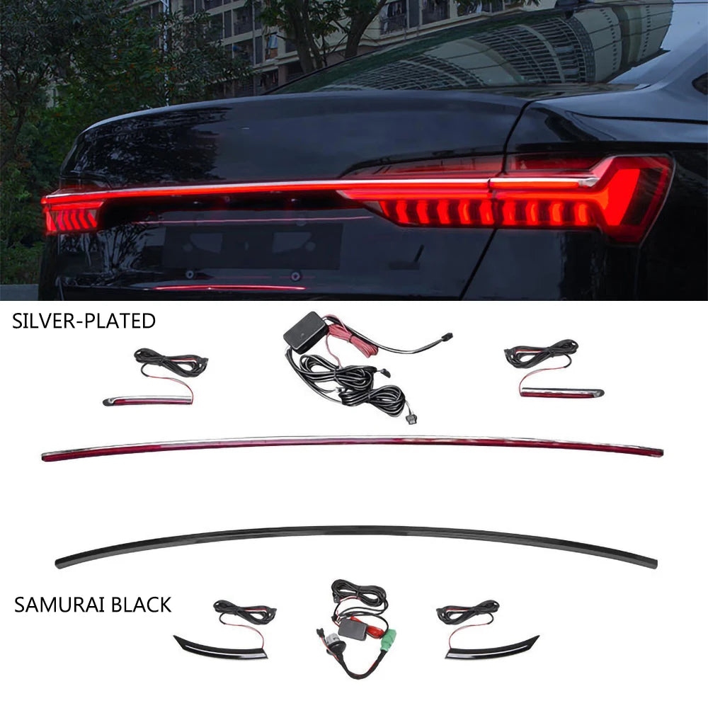 For Audi A6 C8 Through Type Tail A6 2019-2024 Upgrade C8 Optical