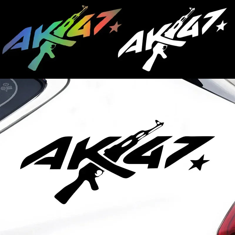 AK47 Gun Personalised Creative ak-47 Sticker Body Bumper Window