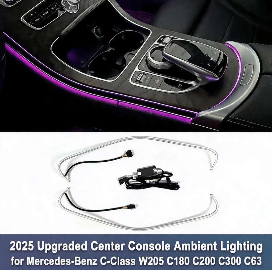 For Mercedes Benz W205 C-Class Center Console Ambient Saddle