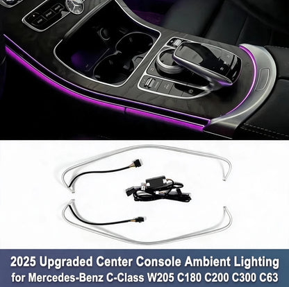 For Mercedes Benz W205 C-Class Center Console Ambient Saddle
