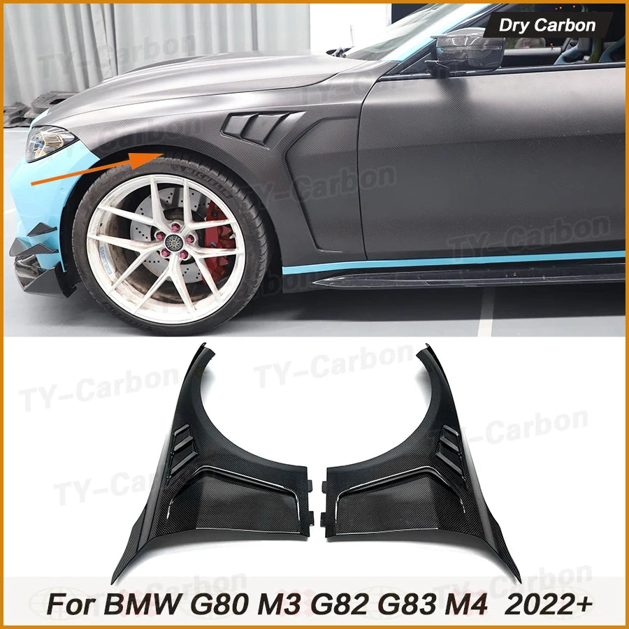 For BMW G80 M3 G82 G83 Dry Carbon Fiber Front Fenders M4 2021