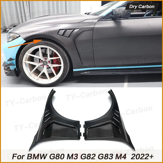 For BMW G80 M3 G82 G83 Dry Carbon Fiber Front Fenders M4 2021