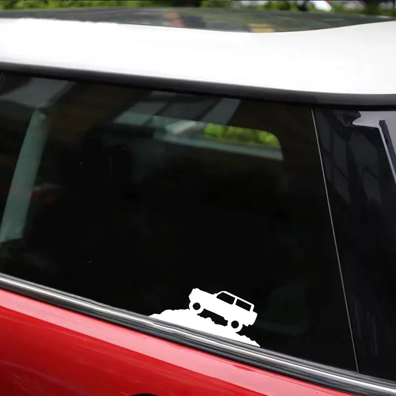 For Jeep Jimny 15x5cm off-road SUV Mountain Sticker Body Bumper