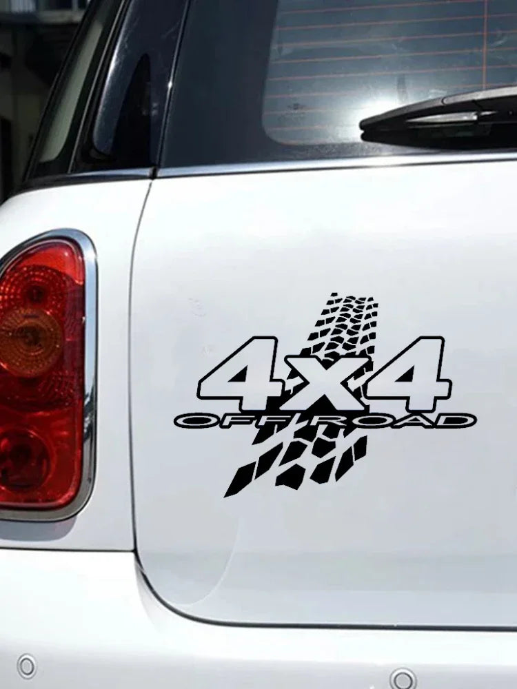 Sticker 3D 4X4 Off Road Mud Funny On Motorcycle