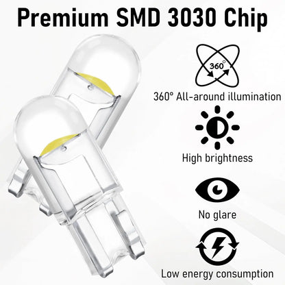 For Dome License Plate Dashboard Signal 10PCS T10 Interior Bulb