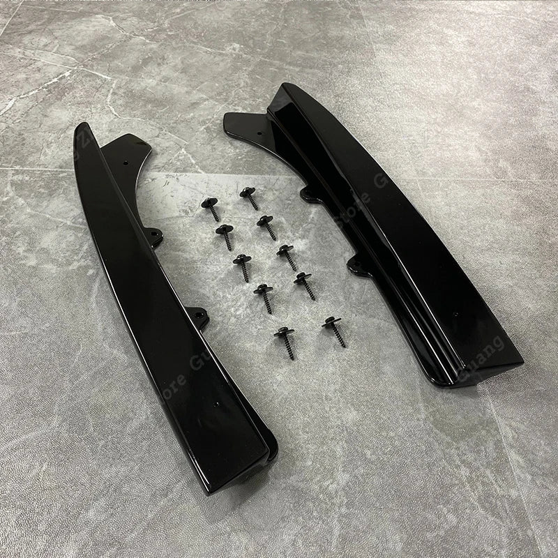 For BMW 3 Series F30 M Rear Bumper Diffuser Side Splitters Gloss