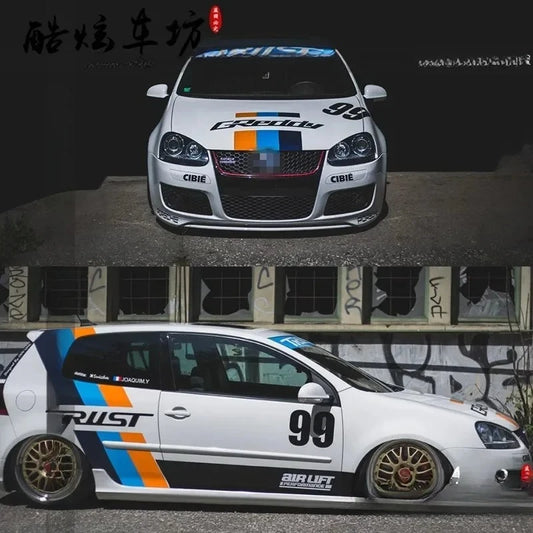 For Volkswagen Polo Golf7 Gti Golf8 Vinyl Stickers Body Side