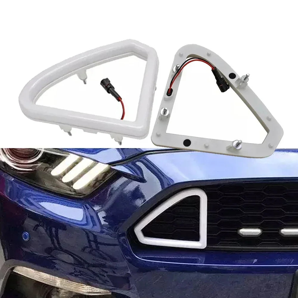 For Ford Mustang 2015 2016 2017 Front Grille Hood Bumper White