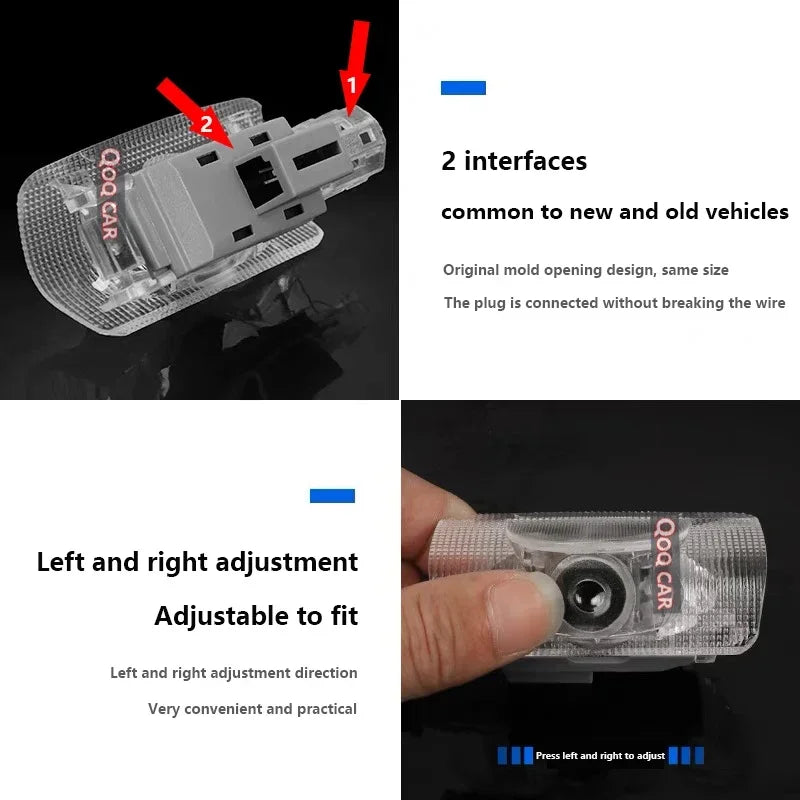 For Innova Hd No Fading Door Warning Projector Ghost Shadow