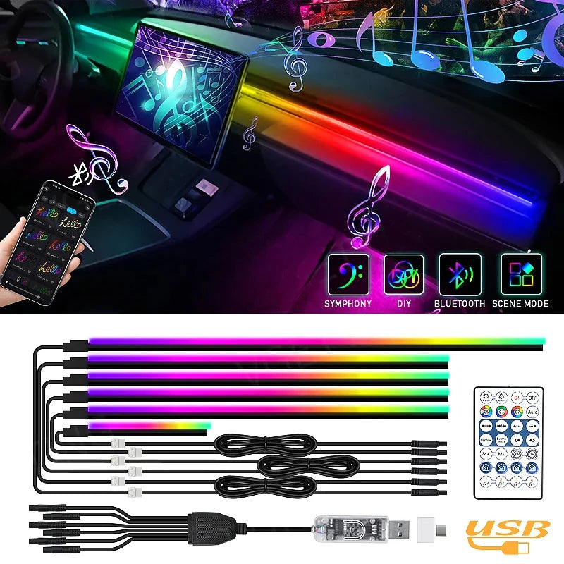 In Full RGB Ambient Rainbow Strip USB Dream Symphon