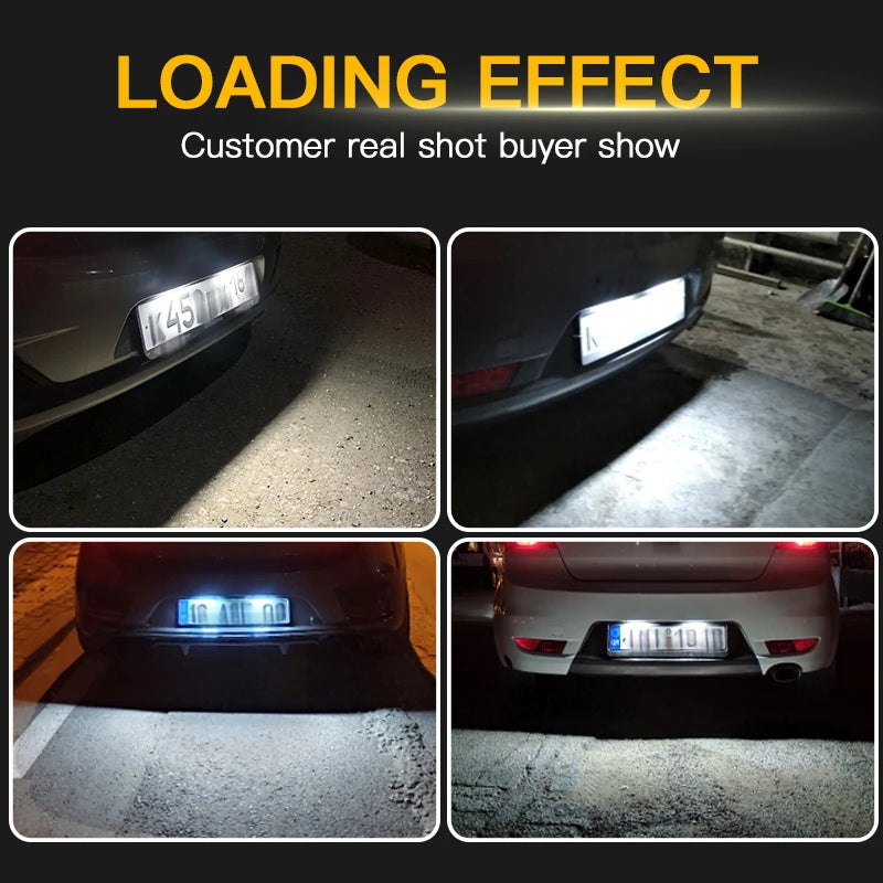 For Hyundai I30 Accent Elantra Gt 2PCS License Number Plate