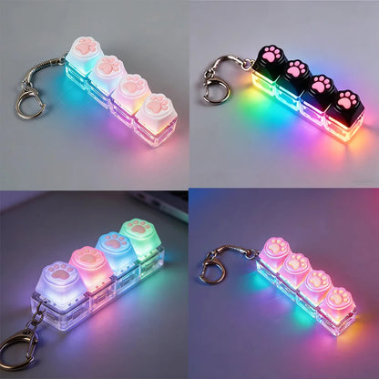 For Stress Relief Keyboard Keychain Fidget Keyboard Keychain