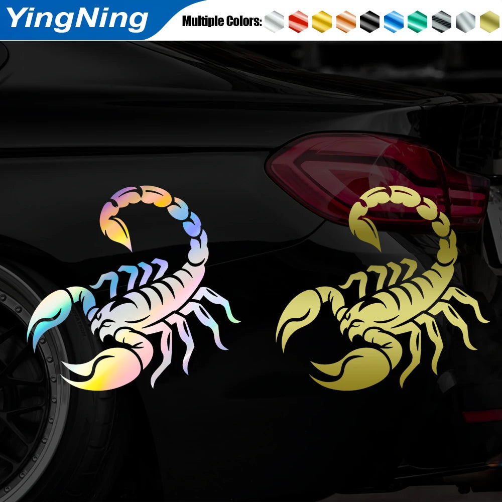 Cool Scorpion Animal Sticker 3D Reflective Decals Waterproof