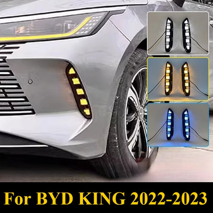 For BYD King 2022-2026 Plug-Play LED Drl Fog W Sequential Turn