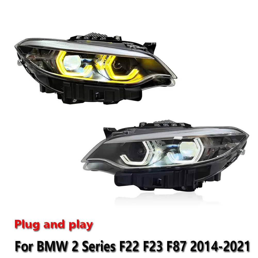 For BMW 2 Series F22 F23 Headlight Assemblies F87 2014-2021 Fog