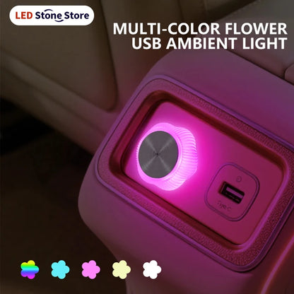 Flower MINI USB Atmosphere Interior Lighting dc5v Laptop Keyboard