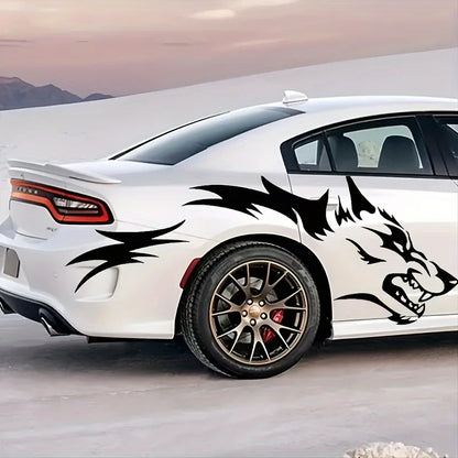 2PCS Wolf Stickers Waterproof Side Body Animal self-adhesive