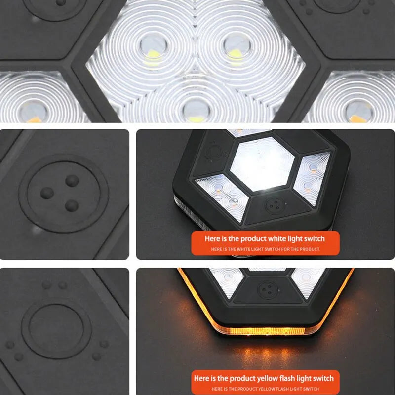 Rechargeable Warning Cob Ceiling Roadblock Flashing Rescue