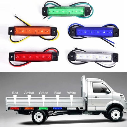 2PCS Truck Side 12 24V Lorry Trailer Marker Indicators