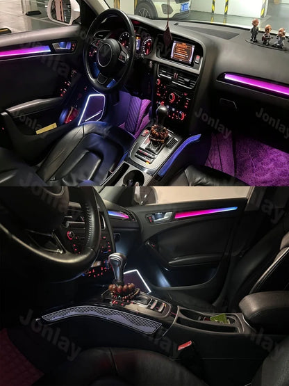 For Audi A4 B8 8RB 2009-2016 Interior Atmosphere Trim Lighting