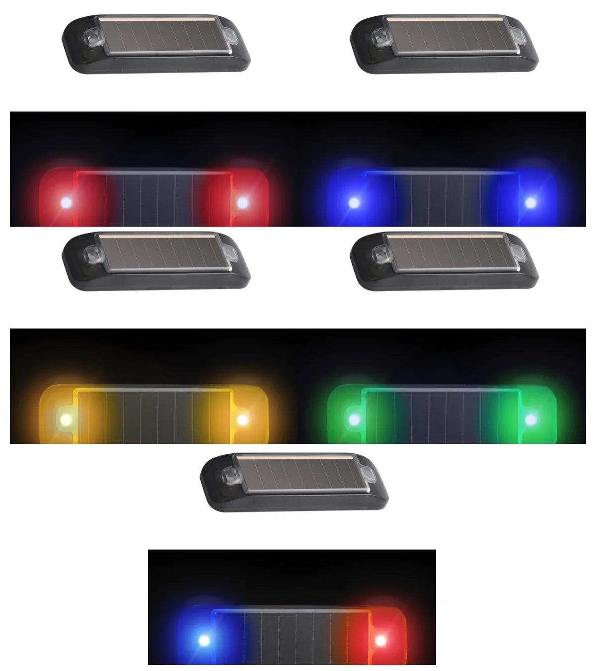 MINI Warning Solar Power Night Security Simulated Alarm Wireless