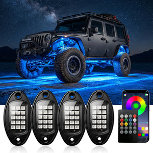 RGB Rock Kit Bluetooth APP Music Sync Flashing Wheel