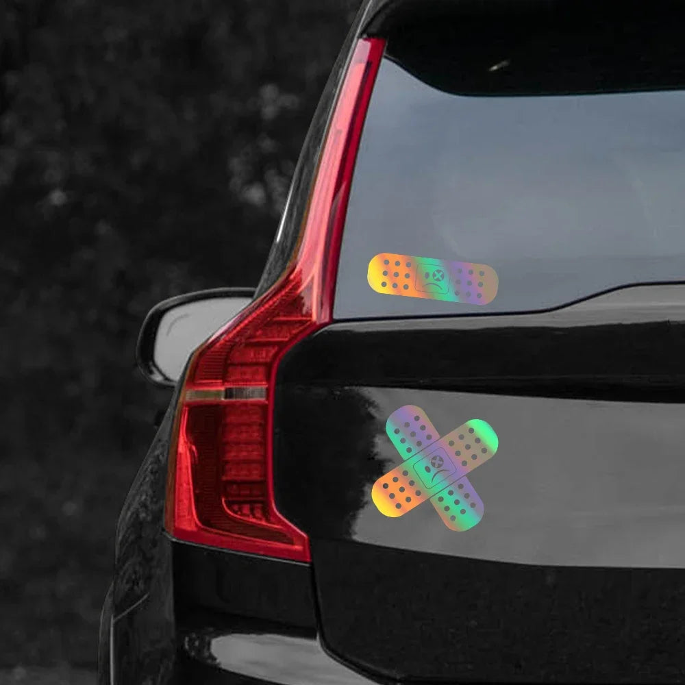 Sticker Funny Band Aid Window Decal Cross Hurt Stickers