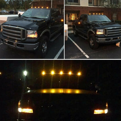 For Dodge Ram Pickup 5PCS Set Amber White 24 Cab Roof Running