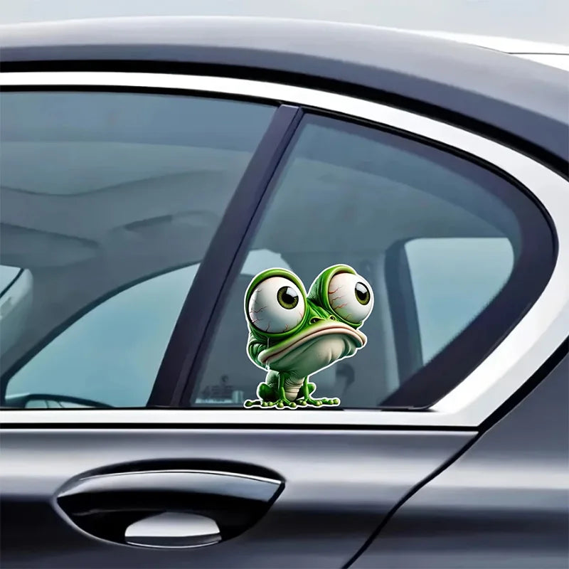 big-eyed Frog Sticker 12.5x14cm Suitable Cars Motorcycles Boats