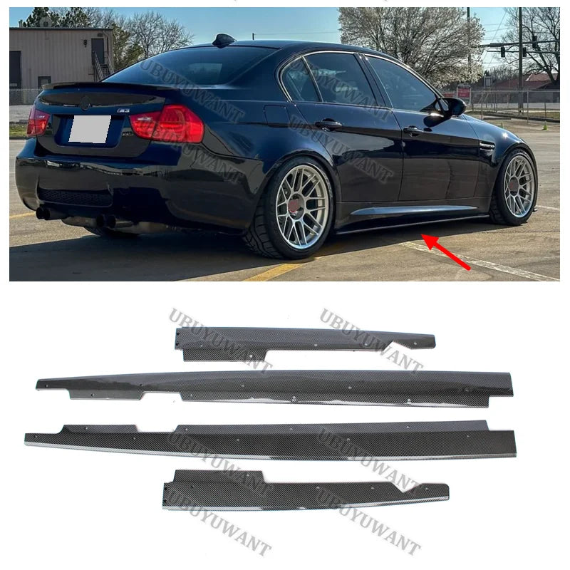 For BMW E90 E92 E93 M3 4-door 2005-2013 ABS Side Skirt Splitters
