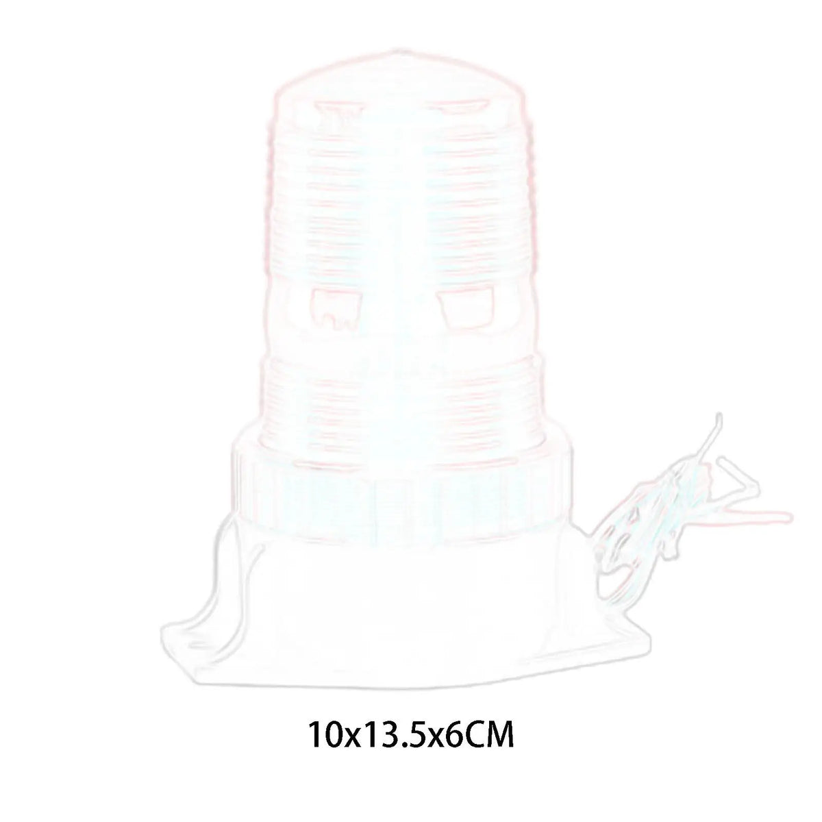 For Tractor Bus Utv Waterproof Warning Emergency Beacon Strobe