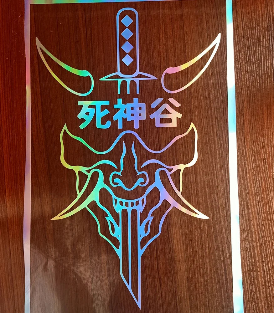 For Windscreen Decal,20CM Sticker Japanese Personalisation Devil