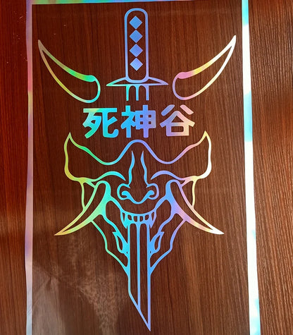 For Windscreen Decal,20CM Sticker Japanese Personalisation Devil