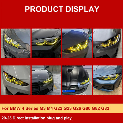 For BMW 4 Series G22 G23 Yellow Angel Eye Drl Boards G26 G80 G82