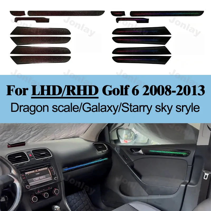 For Golf 6 2008-2013 Lhd Rhd Ambient Interior Atmosphere Trim