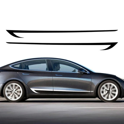 For Tesla Model 3 Waterproof Vinyl Door Side Stickers Kit Film