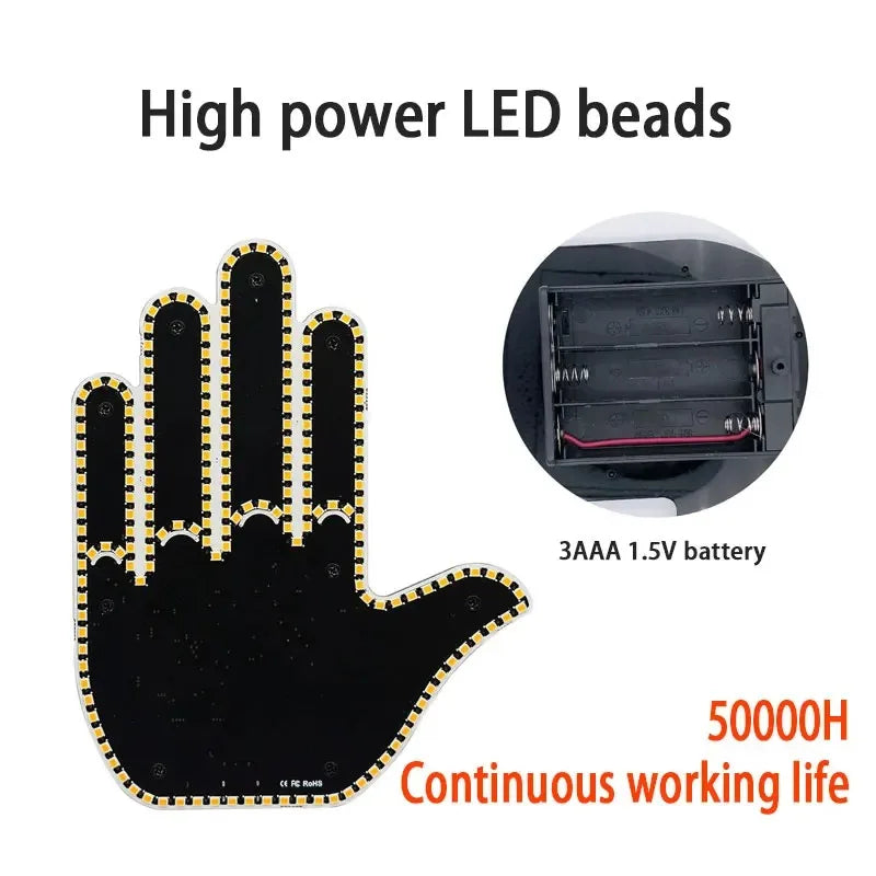Finger Fun Interior Lighting Remote Control Rear Window