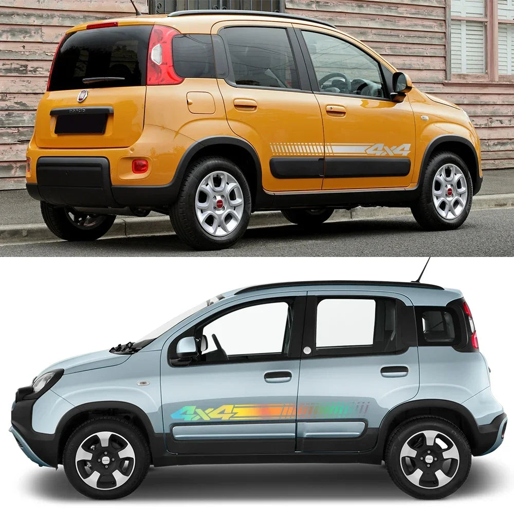 For Offroad Vehicl 2PCS 4X4 Offroad Side Body Stripes Vinyl