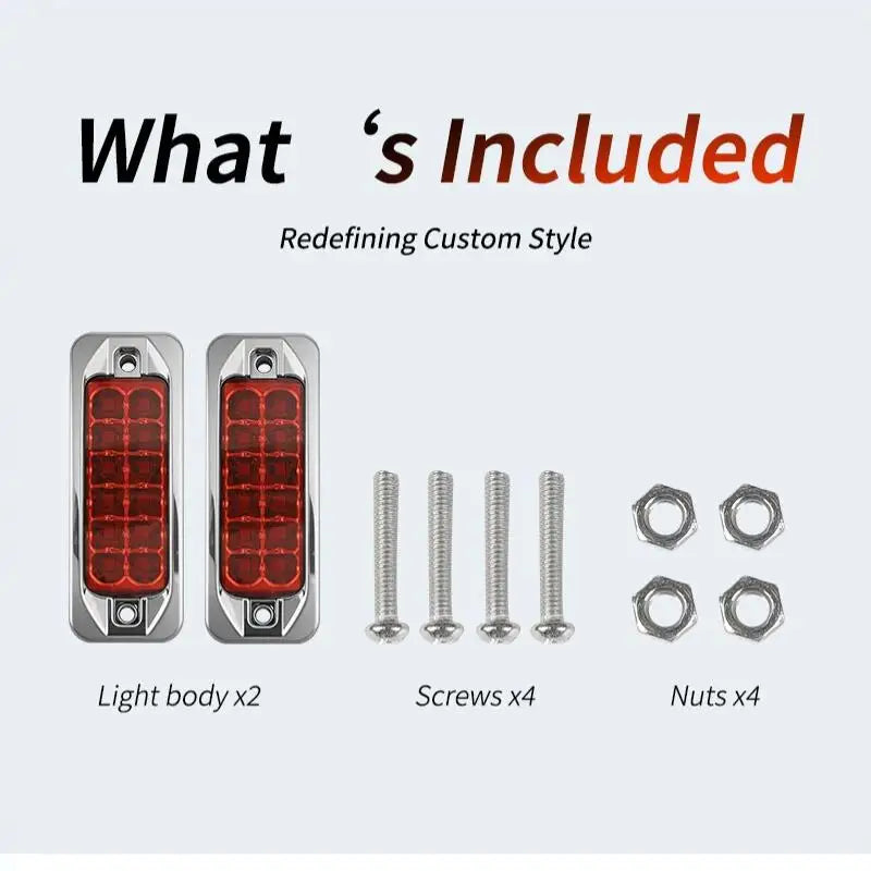 2PCS Brightness Amber Side Marker 12 24V Turn Signal