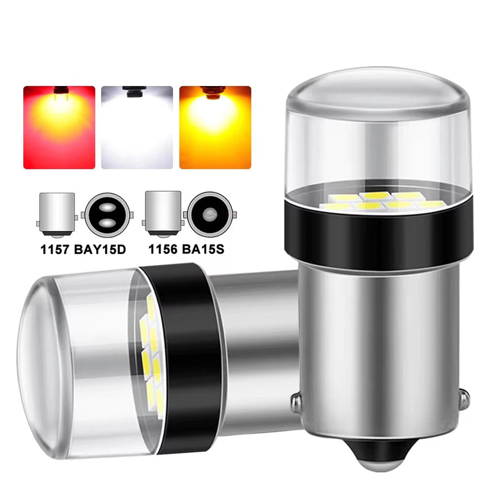 50PCS 1156 ba15s 1157 bay15d Bulbs 12V 3030 10SMD