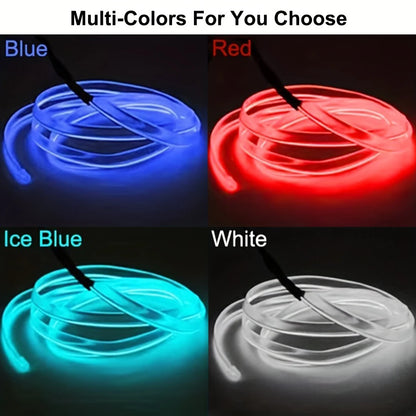 5M Neon Interior Lighting Strips 5V Flexible El Cold