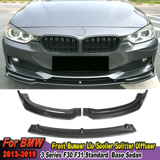 For BMW 3 Series F30 F31 Front Bumper Lip Spoiler Splitter
