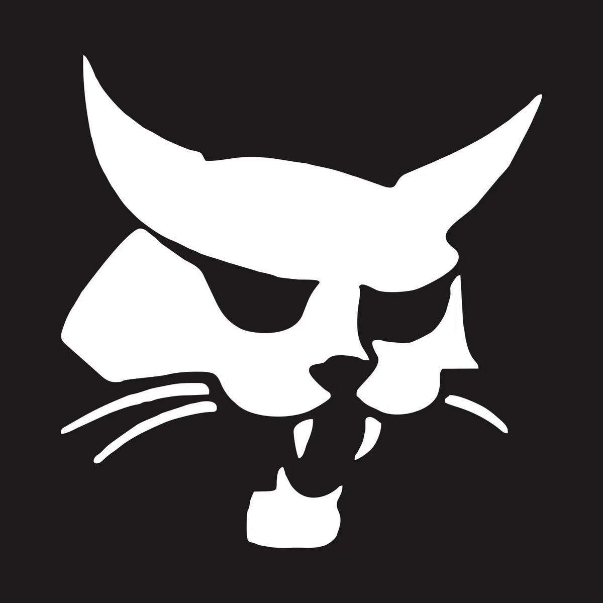 Bobcat Head Silhouette Sticker Waterproof Sunscreen Vinyl Decal