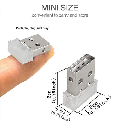 1PC Colorful Interior Atmosphere MINI USB Emergency Lighting